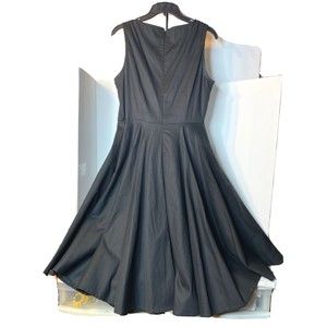 Anni Coco Med black Vintage 50s swing Dress Size Large